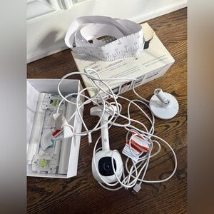 Nanit White Baby Monitor with Camera and Cables for parts